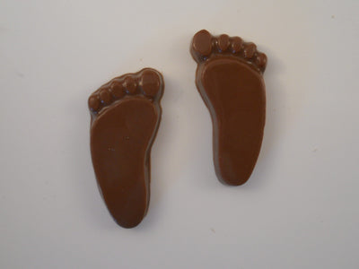 Moules à Chocolat Silicone Pour Fête Prénatale - Lot De 2, Motifs Bébé (pieds, Biberon, Ours) - Pour Chocolats, Bonbons, Cupcakes - 17.5x16.7cm - 6