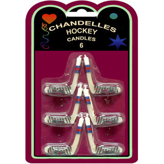 Chandelle bâton de hockey avec rondelle