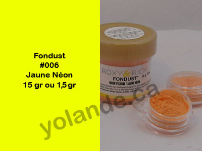 Colorant en poudre - Fondust Jaune néon #006