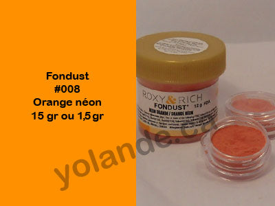 Colorant en poudre - Fondust Orange néon #008
