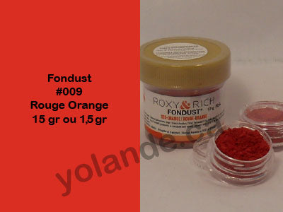 Colorant en poudre - Fondust Rouge orange #009