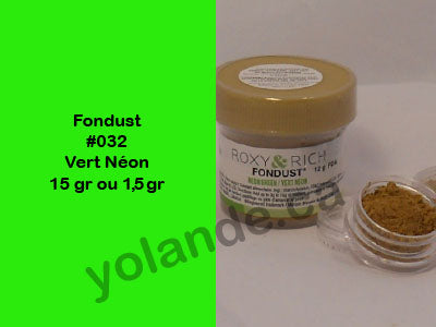 Colorant en poudre - Fondust Vert néon #032
