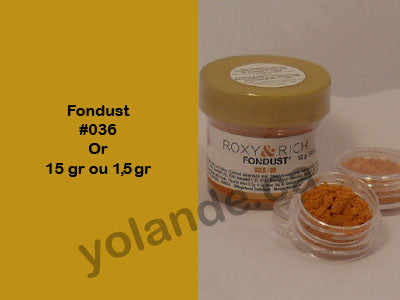 Colorant en poudre - Fondust Or #036 - Boutique Yolande