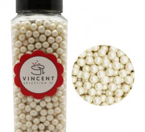 Perle en sucre - Argent - 4mm - comestible - Boutique Yolande