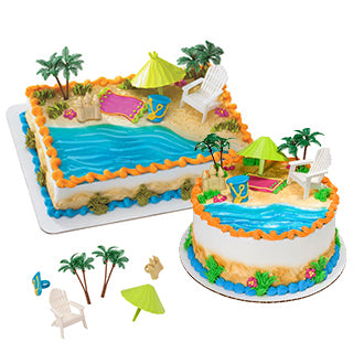 Ensemble de plage, Chaise Adirondack, Palmier, Parasol - 33122