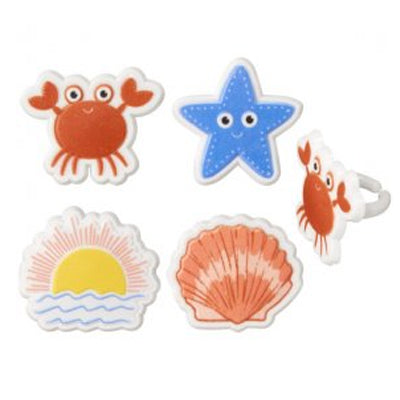 Bague Mer - Coquillage - Étoile de mer - crabe - soleil - été