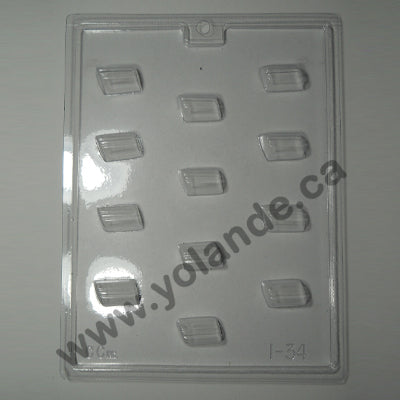Moule à chocolat - Rectangle - Bouchée (B-I34)