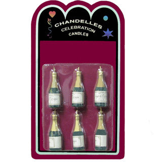 Chandelle bouteille de champagne