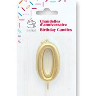 Chandelle de couleur mini Or #0