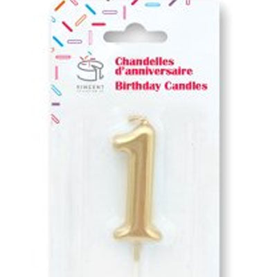 Chandelle de couleur mini Or #1