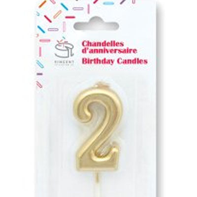 Chandelle de couleur mini Or #2
