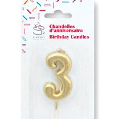 Chandelle de couleur mini Or #3