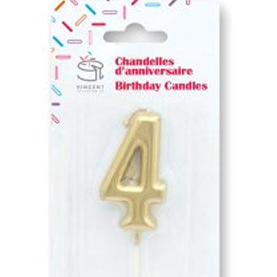 Chandelle de couleur mini Or #4