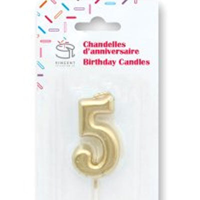 Chandelle de couleur mini Or #5