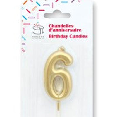 Chandelle de couleur mini Or #6
