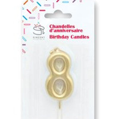 Chandelle de couleur mini Or #8