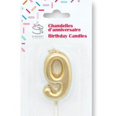 Chandelle de couleur mini Or #9