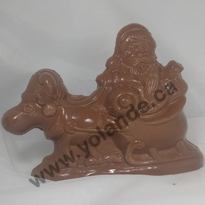 Moule à chocolat Noël - Traîneau et le Père Noël 3d (D-N362)