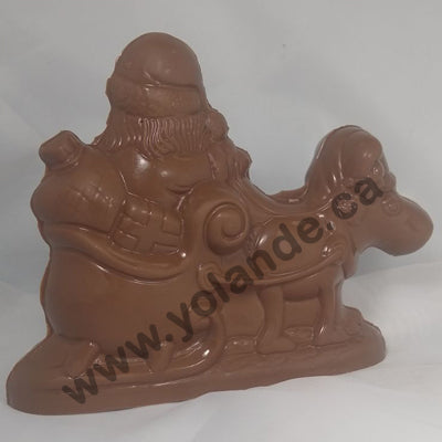 Moule à chocolat Noël - Traîneau et le Père Noël 3d (D-N362)