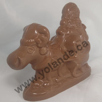 Moule à chocolat Noël - Traîneau et le Père Noël 3d (D-N362)