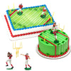Ensemble joueurs et but football