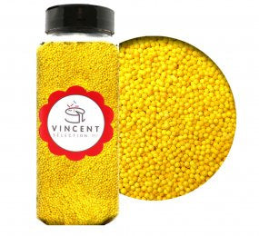 Perle en sucre - Jaune pastel - mini bille - Non-Pareil