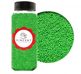 Perle en sucre - Vert - mini bille - Non-Pareil