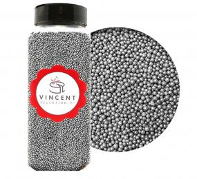 Perle en sucre - Argent - mini bille - Non-Pareil - En vrac