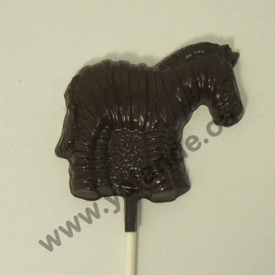 Moule à chocolat - Zèbre sur bâton - Suçon - Animal (S-A106)