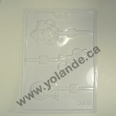 Moule à chocolat - Girafe - Lion - Singe - Suçon - Animal (S-A110)