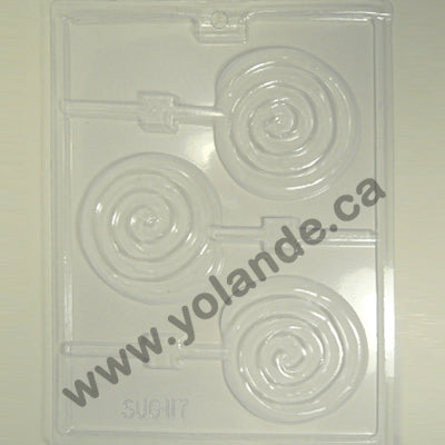 Moule à chocolat - Rond sur bâton - Suçon (S-G117)