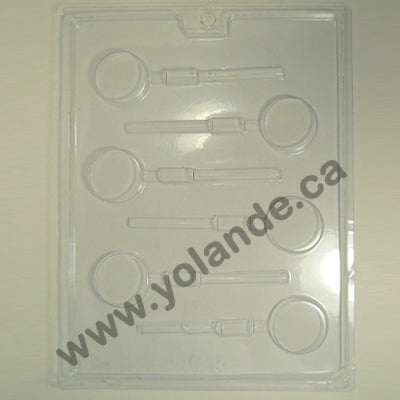 Moule à chocolat - Rond sur bâton - Suçon (S-G45)