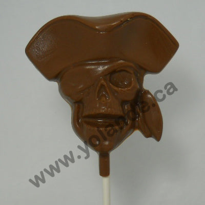 Moule à chocolat Halloween - Pirate fantôme sur bâton - Suçon (S-H137)