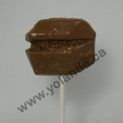 Moule à chocolat Halloween - Coffre au trésor sur bâton - Suçon (S-H142)