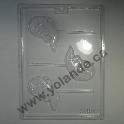 Moule à chocolat Halloween - Fantôme sur bâton - Suçon (S-H217)