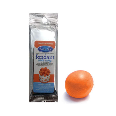 Satin Ice, Fondant à rouler Orange, 125 gr.
