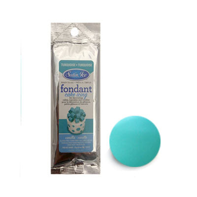 Satin Ice, Fondant à rouler Turquoise, 125 gr.