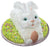 Tête et pattes de lapin de Pâques (blanc) (14940)