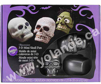 Tête de mort mini 3D - Crane - Halloween - 2105-0607