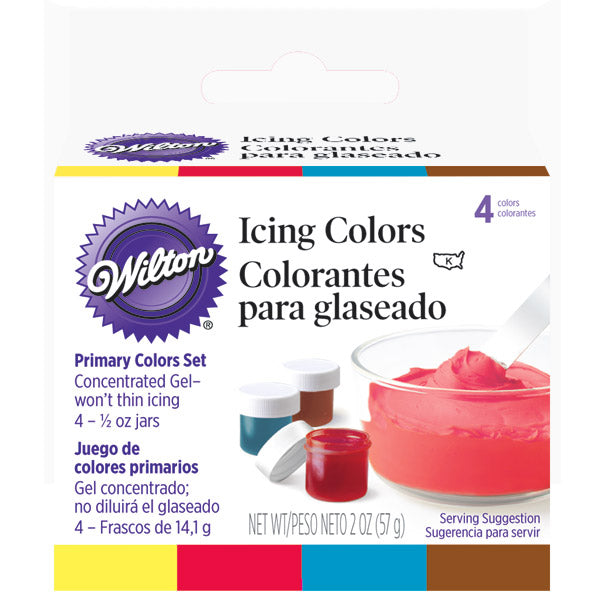 Ensemble de 4 colorants en gel de marque Wilton, 2201-1378
