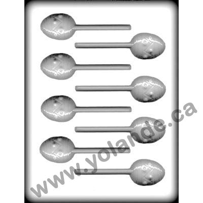 Moule Sucre d'orge de Pâques - Oeuf sur bâton - suçon - 8H-2253