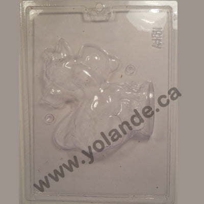 Moule à chocolat de Pâques - Vache 3d (D-A151)