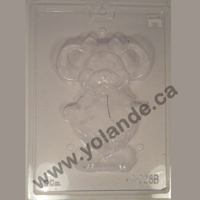 Moule à chocolat de Pâques - Souris 3D (D-P283)