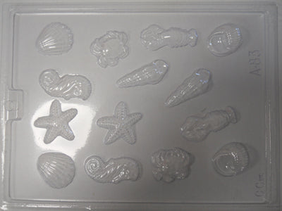 Moule à chocolat Mer - Étoile de mer - Ecrevisse - Coquillage - Homard - Bouchée (B-A83)