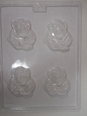 Moule à chocolat - Singe - Bouchée - Animal (B-A98)