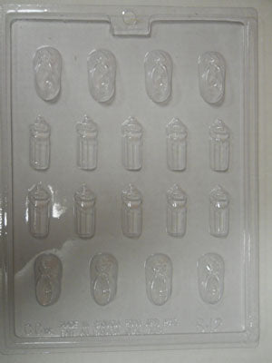 Moule à chocolat - Bouteille - Pattes - Bouchée - Bébé (B-B12)