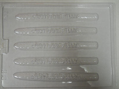 Moule à chocolat - Cigare "C'est une fille" - Bébé (B-B16)