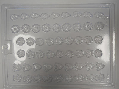 Moule à chocolat Fleur - Mini fleur assorties - Bouchée (B-F31)