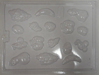 Moule à chocolat - Raisin - Banane - Poire - Cerise - Bouchée - Alimentaire (B-F55)