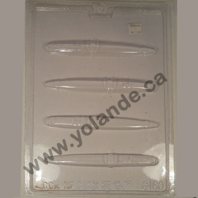 Moule à chocolat - Crayon - Stylo - Bouchée (B-G160)